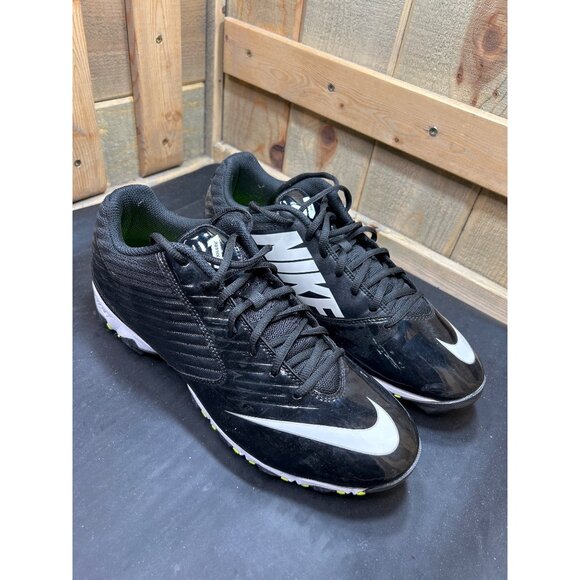 Nike Vapor Shark Football Cleats Size 11 Black Synthetic Upper Mens - Picture 1 of 9